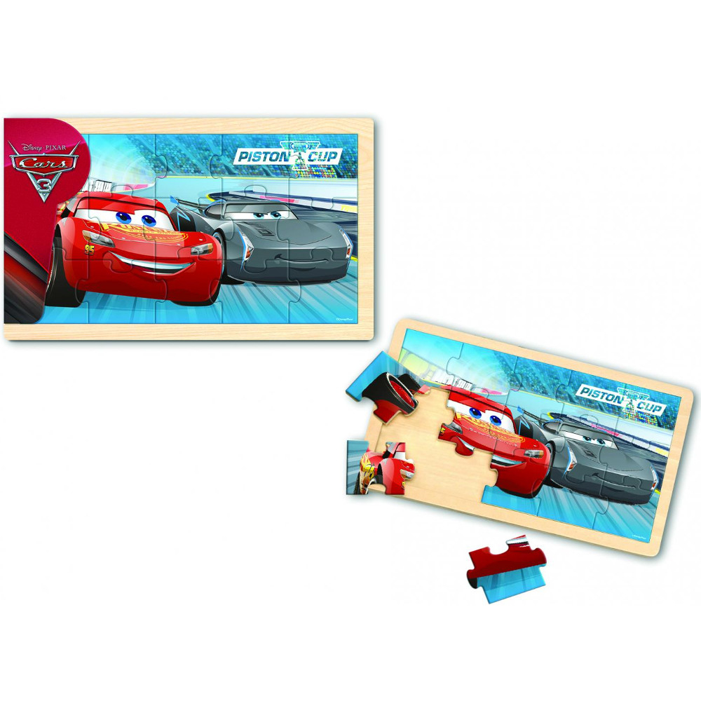  Puzzle din lemn Disney Cars 3, 15 piese 