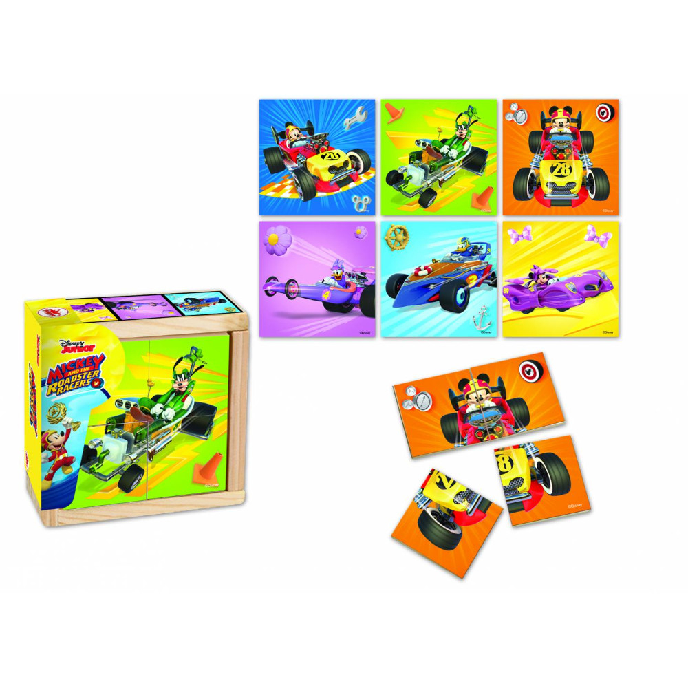  Puzzle in cutie Disney - Mickey si pilotii de curse, 6 poze 