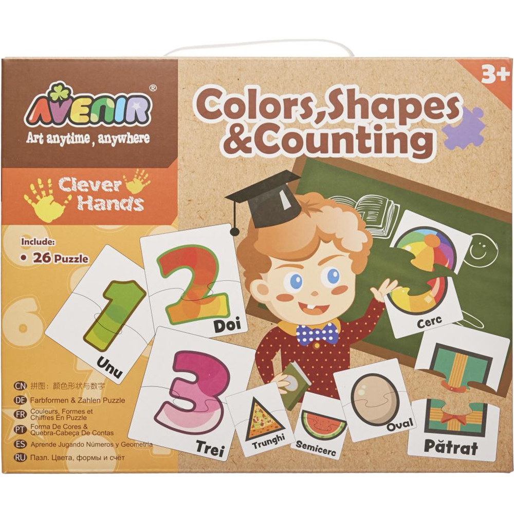  Puzzle Momki - Culori, forme si numere 