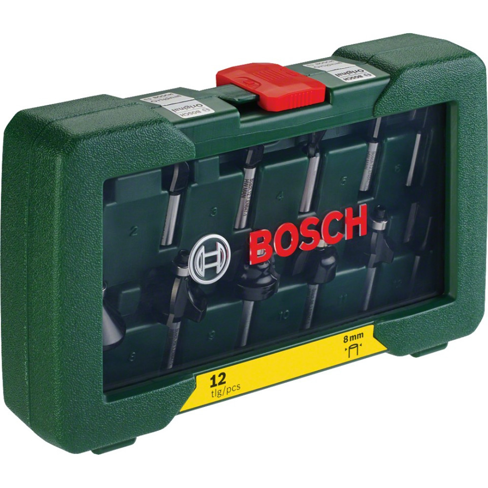  Set de freze Bosch, 12 buc, 8 mm 