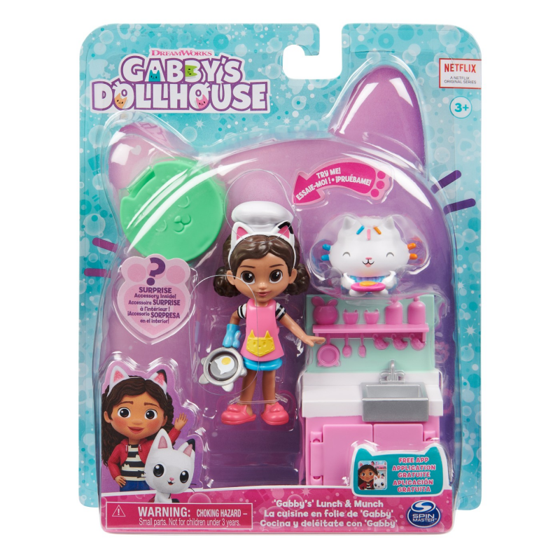  Set Gabby's Dollhouse - Bucataria lui Gabby, papusa si pisicuta 