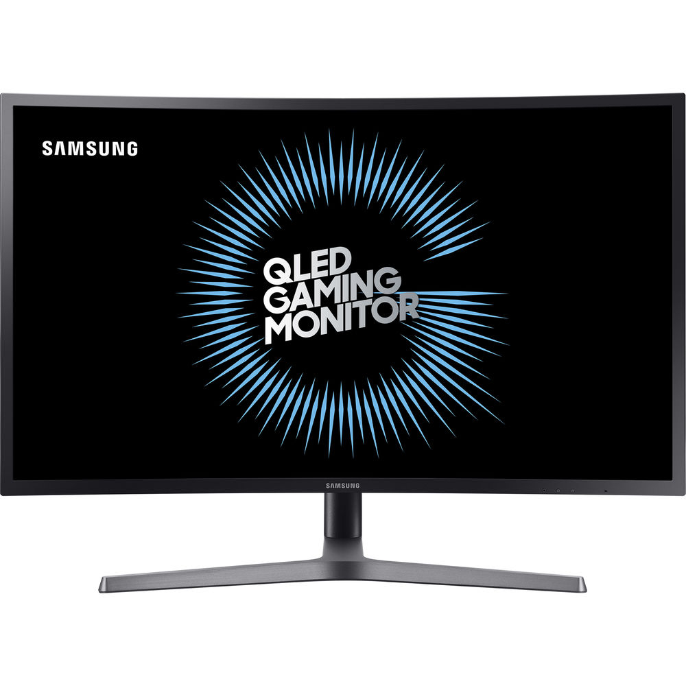  Monitor curbat gaming QLED Samsung LC32HG70QQUXEN, 32", 2K WQHD (2560x1440),&nbsp;VA, 144Hz, Quantum dot, Display Port, HDMI, FreeSync, Flicker Free, Negru 
