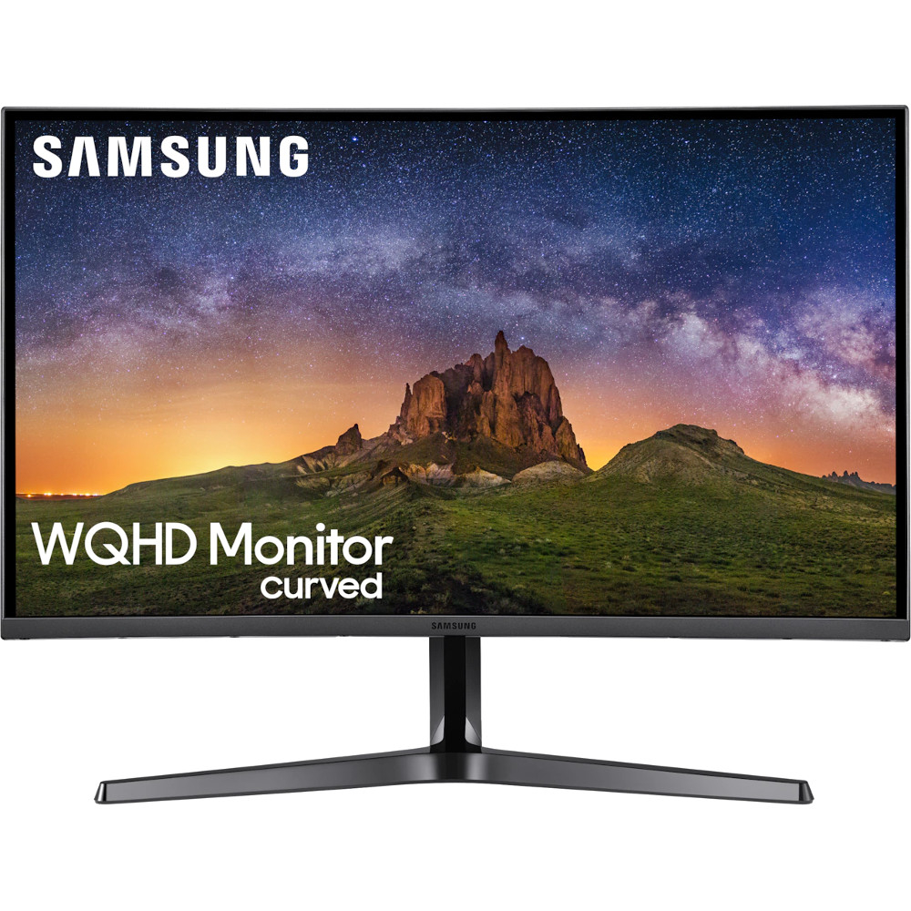 Monitor curbat gaming LED Samsung LC27JG50QQ, 27″, 2K WQHD (2560×1440), VA, 144Hz, Display Port, HDMI, Flicker Free, Negru Monitoare Gaming