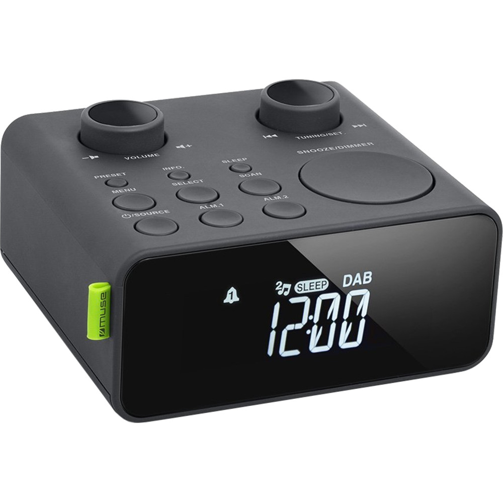  Radio cu ceas Muse M-197 CDB, DAB/DAB+, LCD Display, Dual Alarm, AUX-in, Negru 