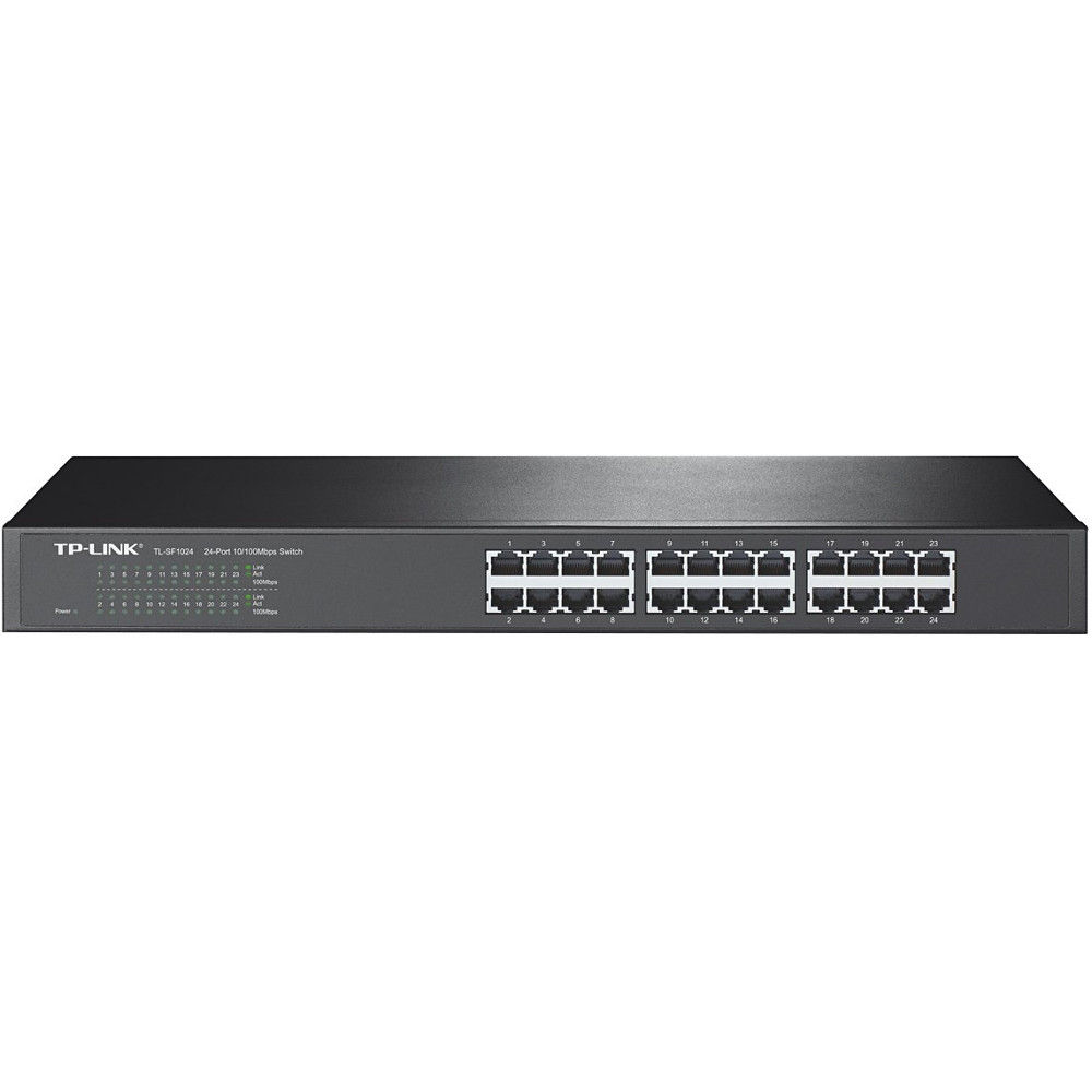 Switch TP-Link TL-SF1024, 24 porturi, 10/100Mbps, montabil in Rack