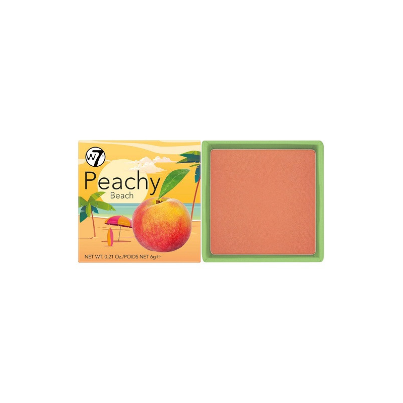  Fard de obraz, W7, Peachy Beach Blush, 6 g 