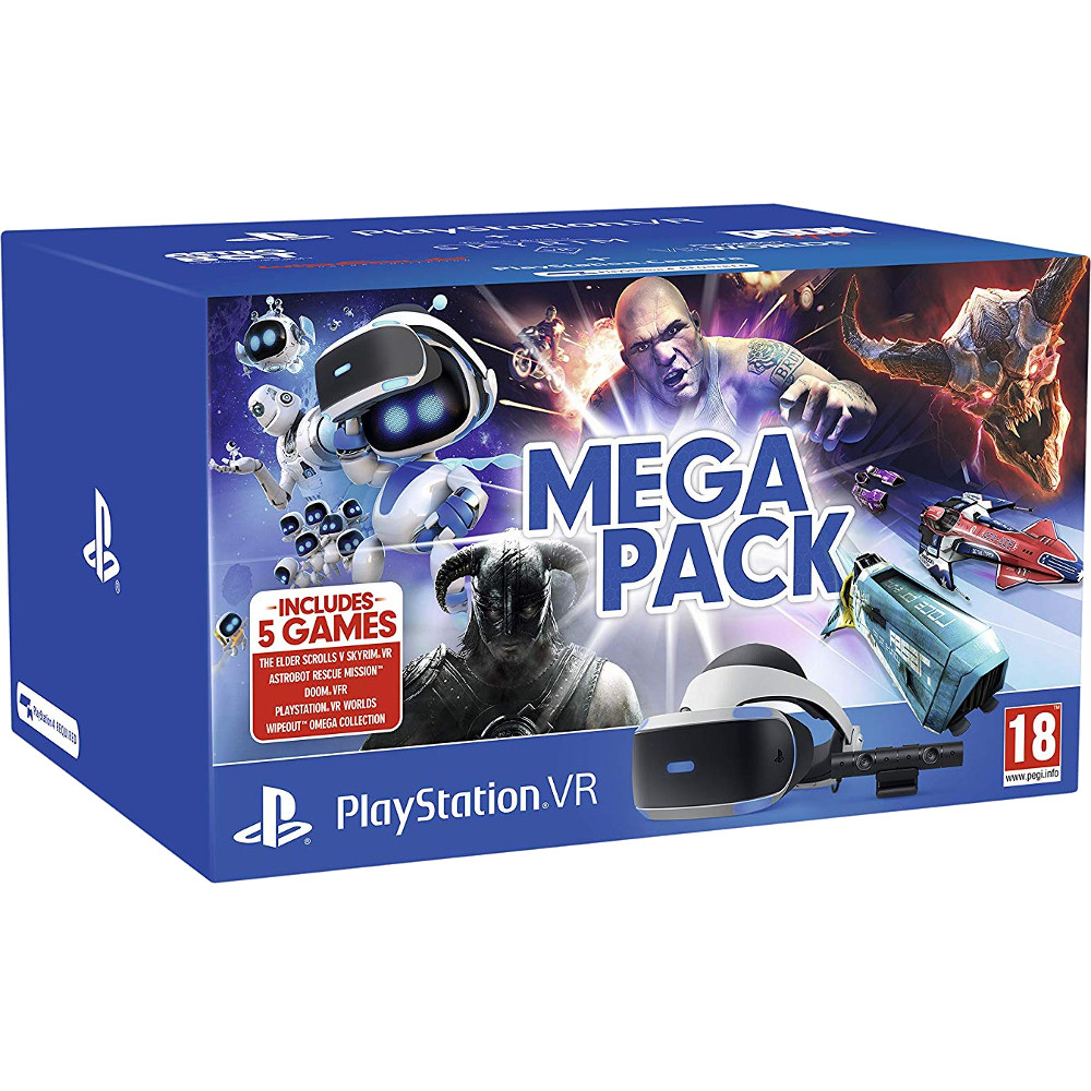  PlayStation VR Mega Pack, PlayStation VR + Camera PS4 V2 + 5 jocuri 