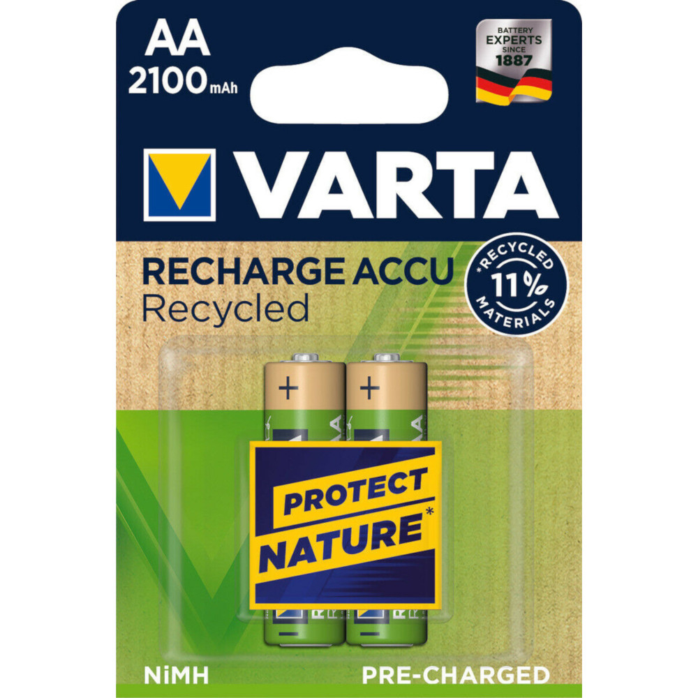  Acumulatori Varta Recycled, AA, 2100 mAh, 2 buc 
