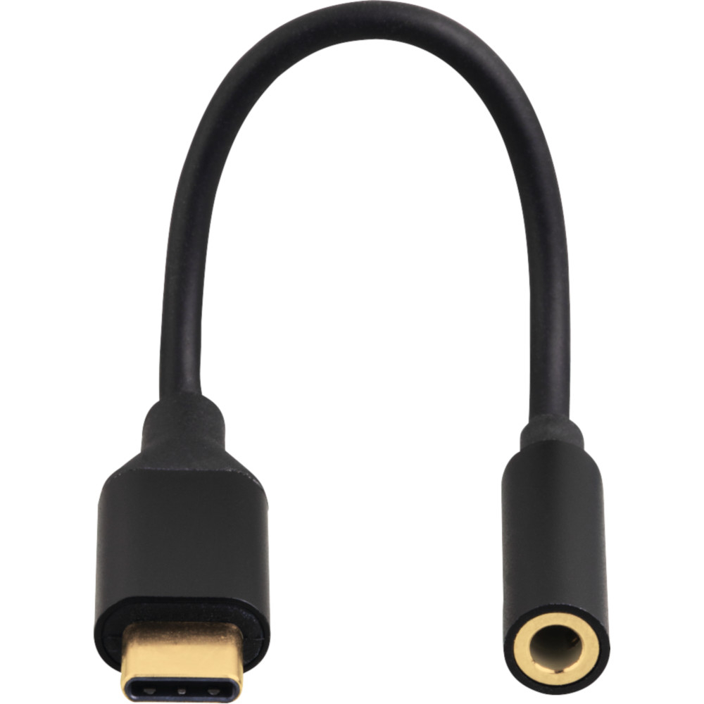  Adaptor Hama 135717, USB Type-C, Jack 3.5mm, Negru 