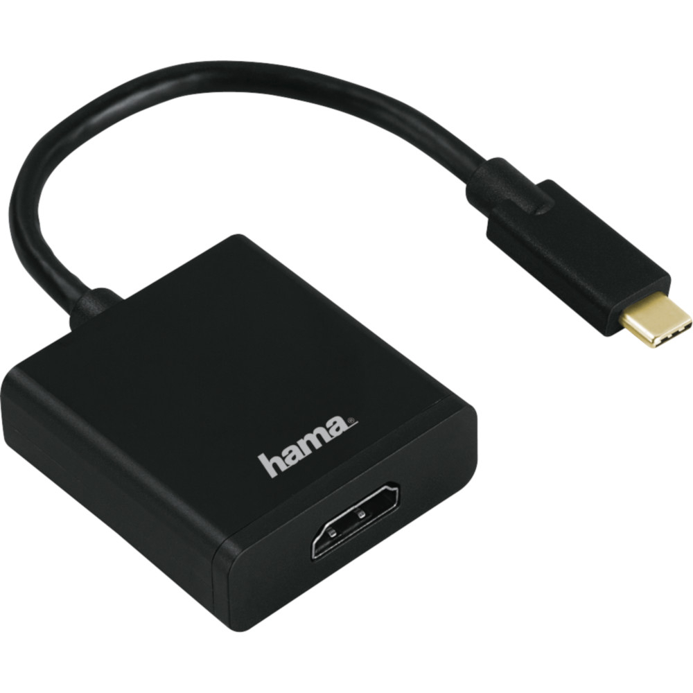  Adaptor Hama 135726, USB Type-C, HDMI, Negru 