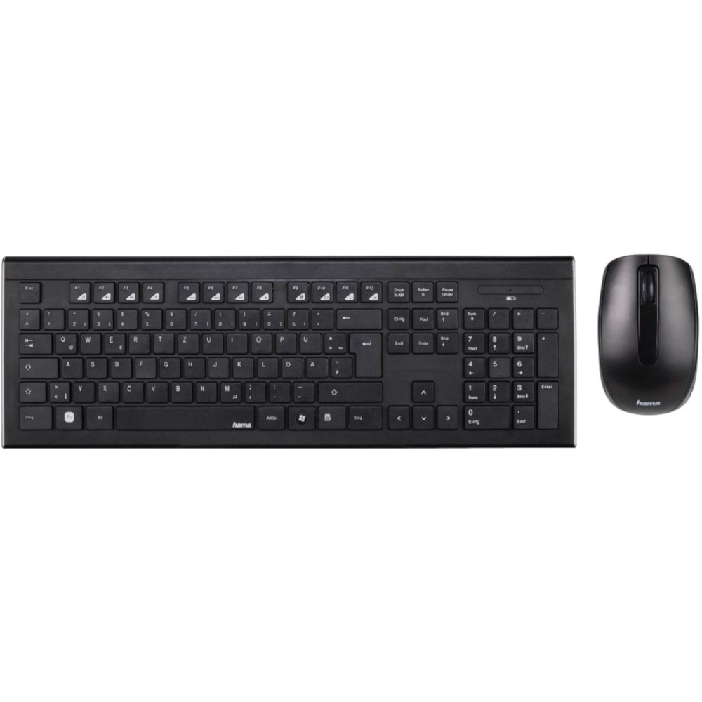 Kit tastatura si mouse Hama Cortino R9182664, Wireless, Negru