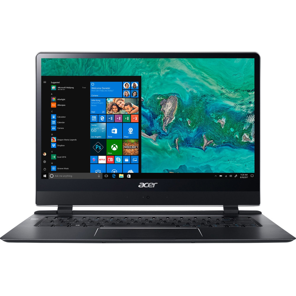 Laptop Acer Swift 7 SF714-51T-M7HA, Intel® Core™ i7-7Y75, 8GB LPDDR3, SSD 256GB, Intel® HD Graphics, $G LTE, Windows 10 Home