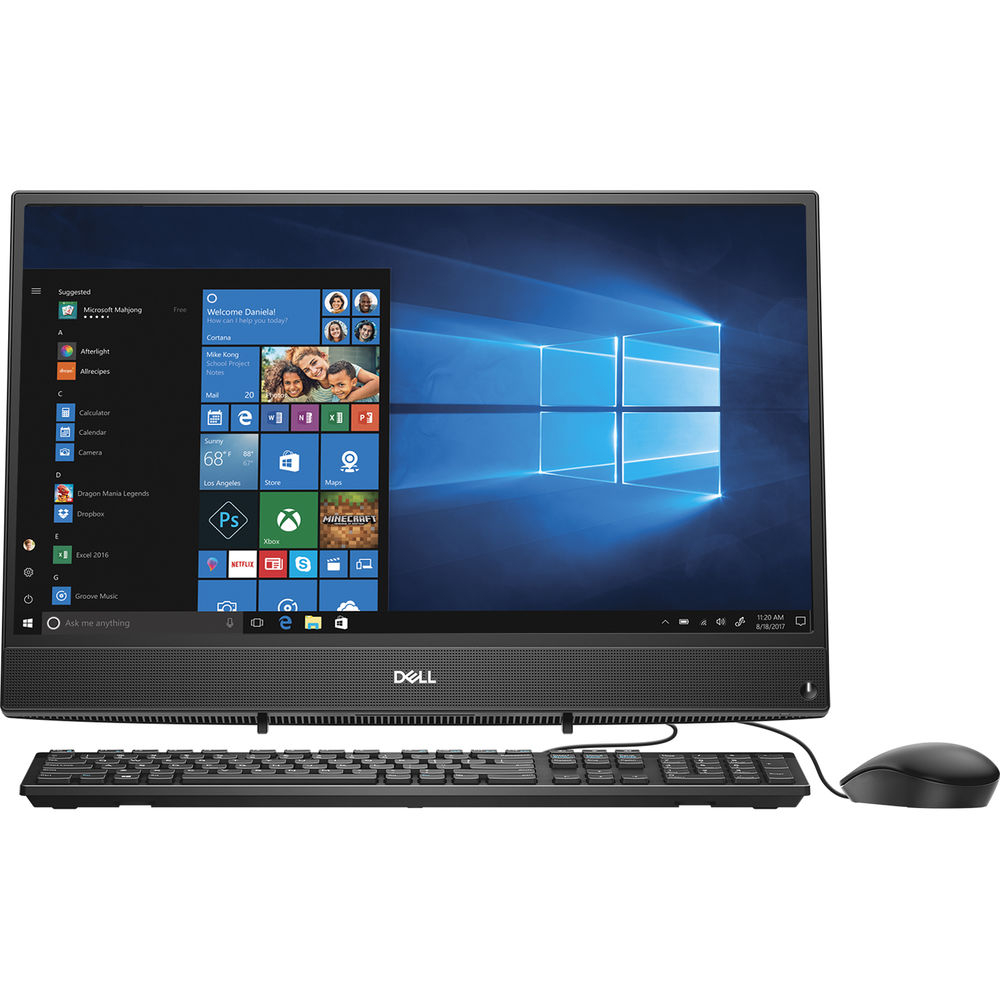  Sistem Desktop PC All-In-One Dell Inspiron 3277, Intel&#174; Core&trade; i3-7130U, 4GB DDR4, HDD 1TB, Intel&#174; HD Graphics, Windows 10 Home 
