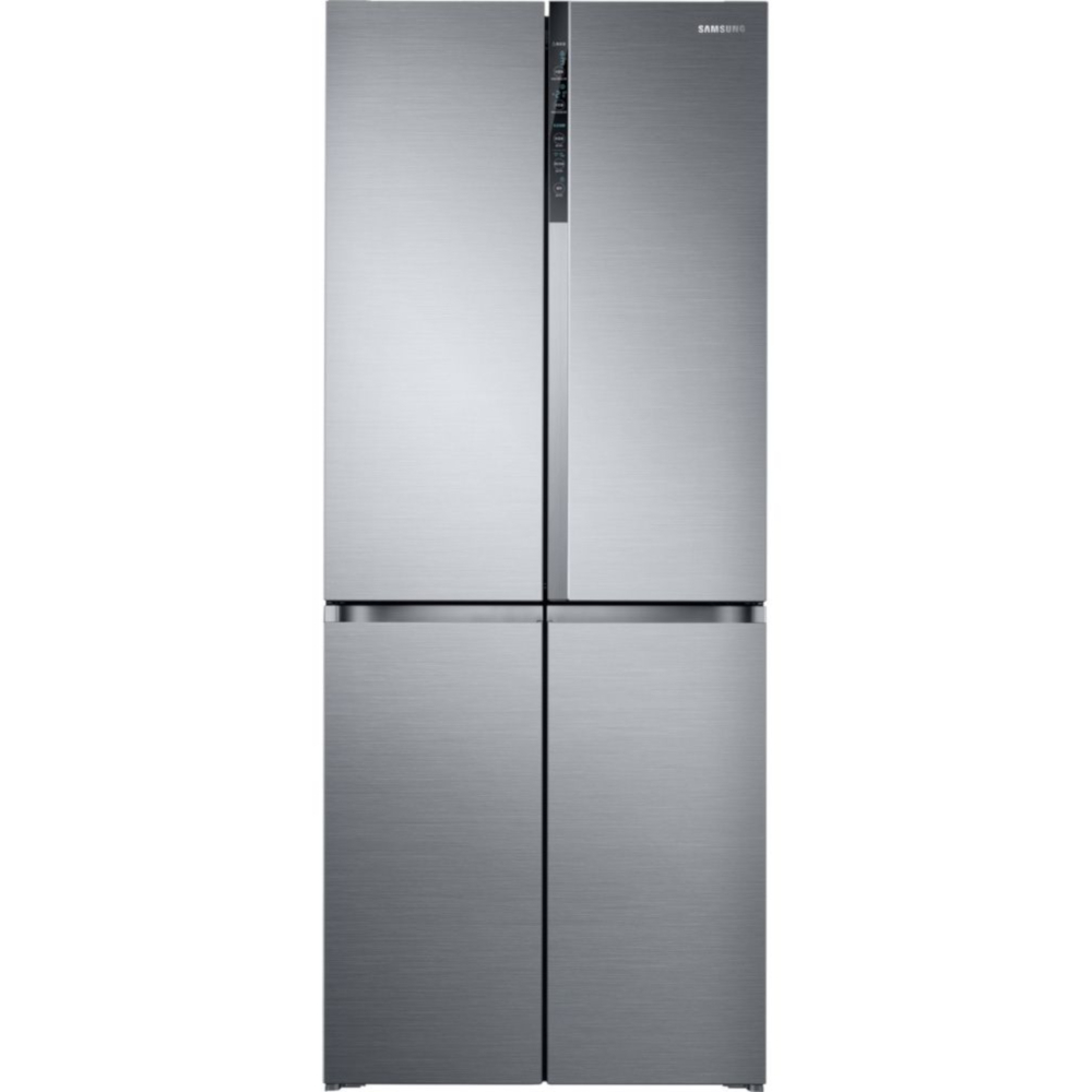 Side by Side Samsung RF50K5920S8/EO, 486 l, No Frost, Digital Inverter, Triple Cooling, FreshZone, Clasa F (clasificare energetica veche Clasa A+), H 192 cm, Argintiu