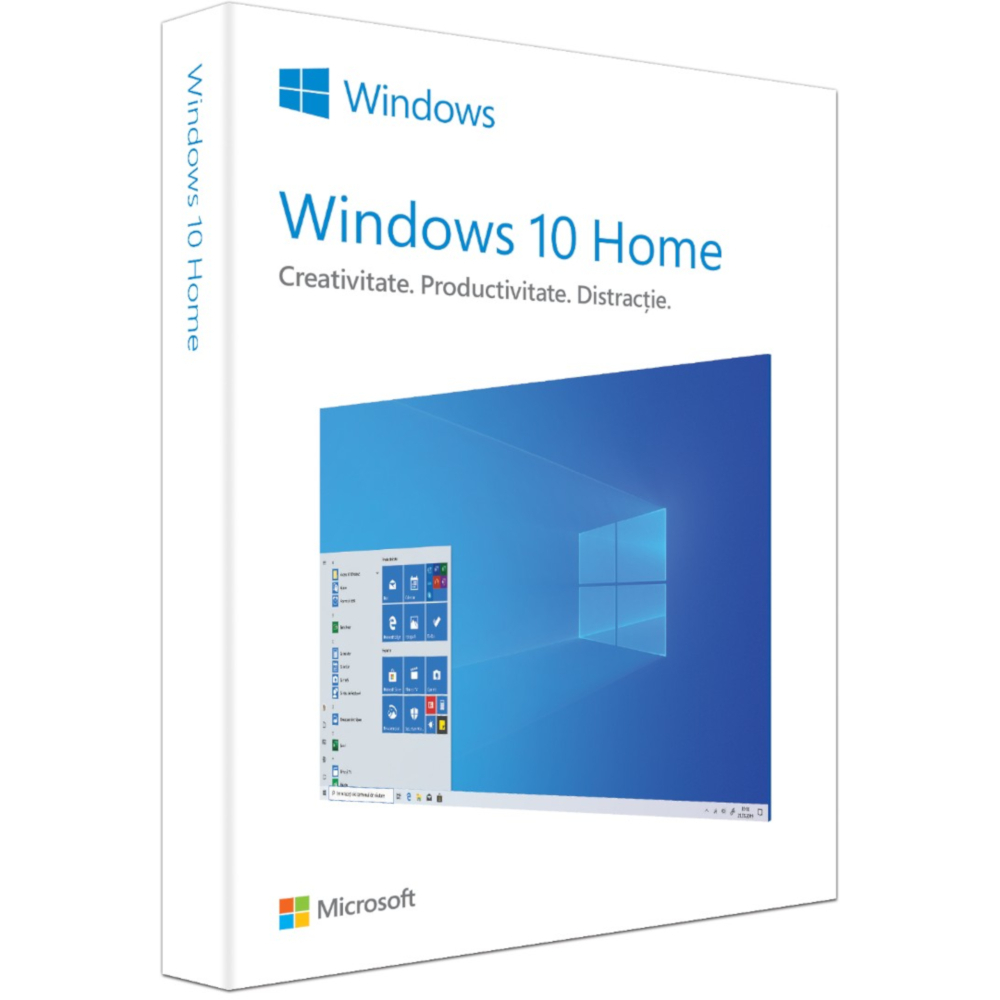  Microsoft Windows 10 Home, Licenta retail USB, FPP, 32/64-bit, Engleza 