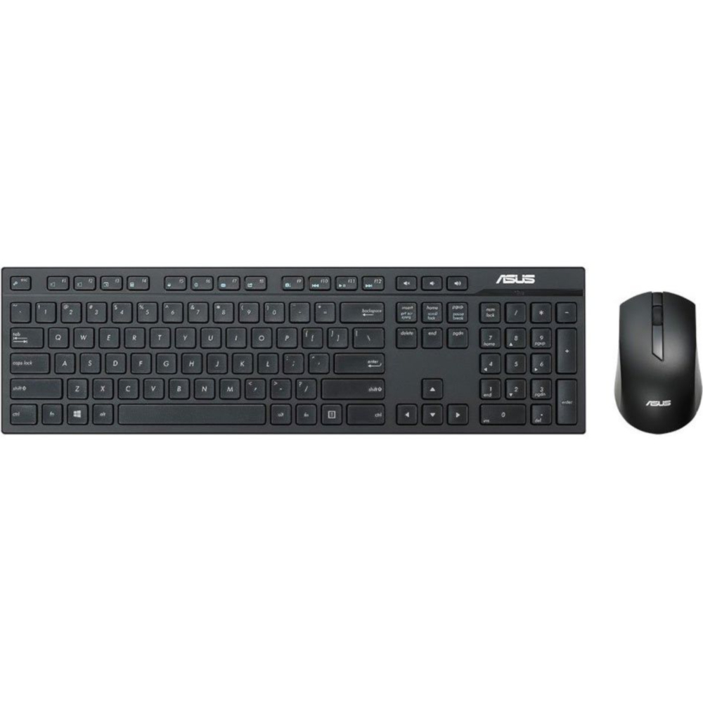 Kit Tastatura + Mouse Asus W2500, Wireless, Negru