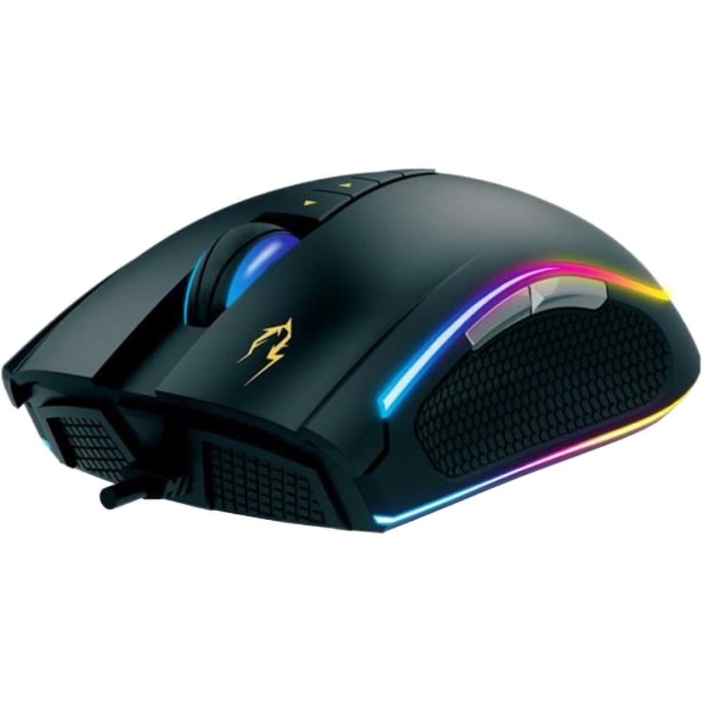 Mouse gaming Gamdias Zeus P2, Iluminare RGB, Negru