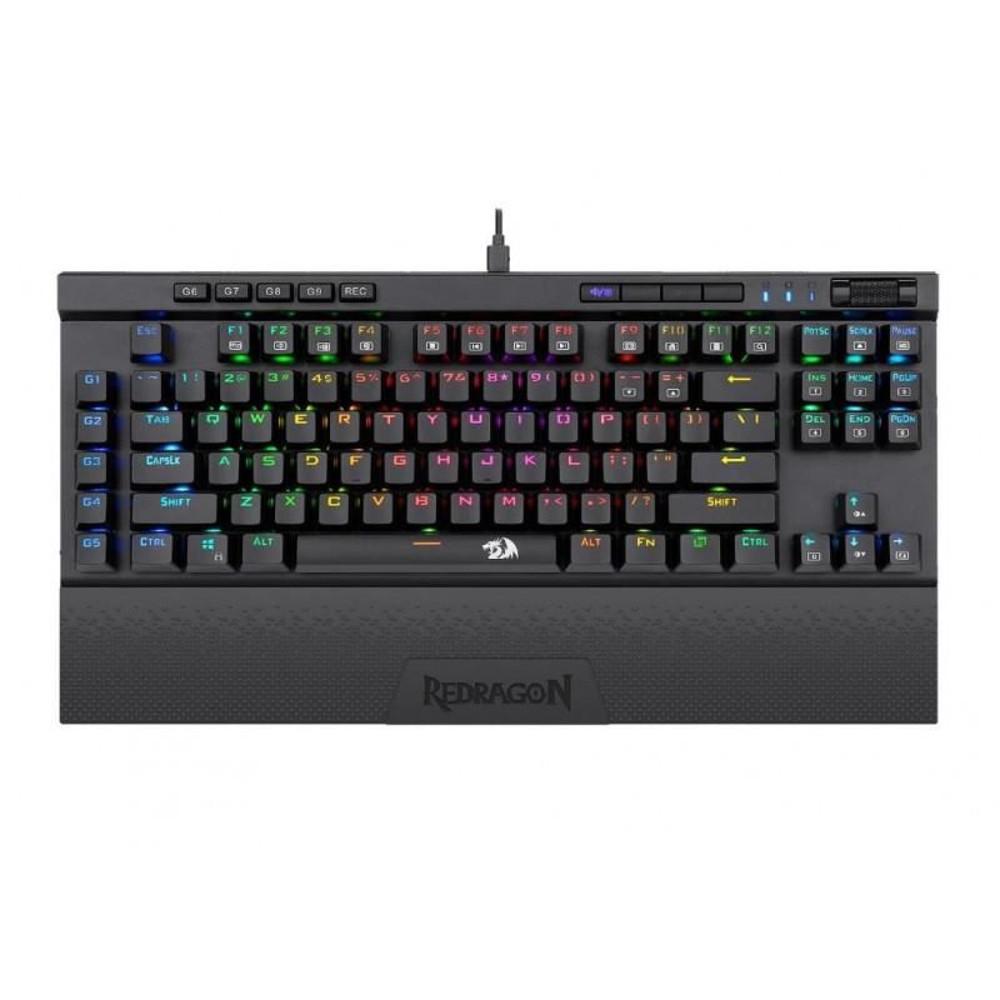  Tastatura gaming mecanica Redragon Magic-Wand, Iluminare RGB, Negru 