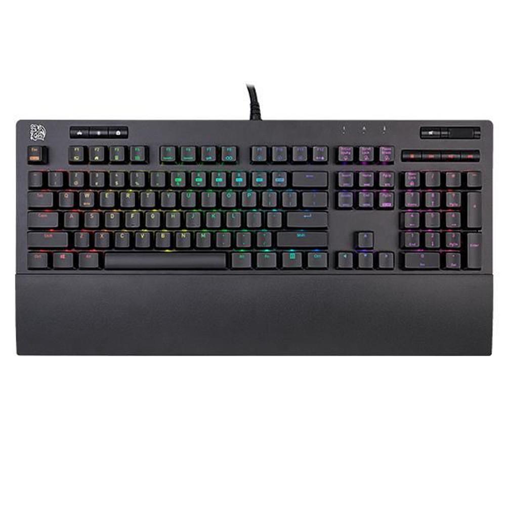 Tastatura gaming mecanica Tt eSPORTS Neptune Elite, Iluminare RGB, Switch-uri maro, Negru 