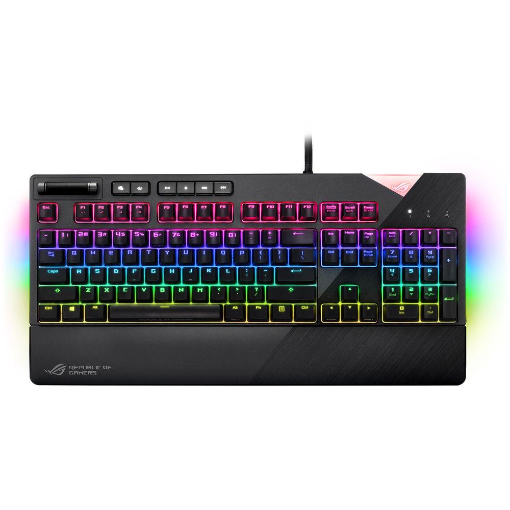  Tastatura gaming mecanica Asus ROG Strix Flare, Cherry MX Red, RGB, Negru 