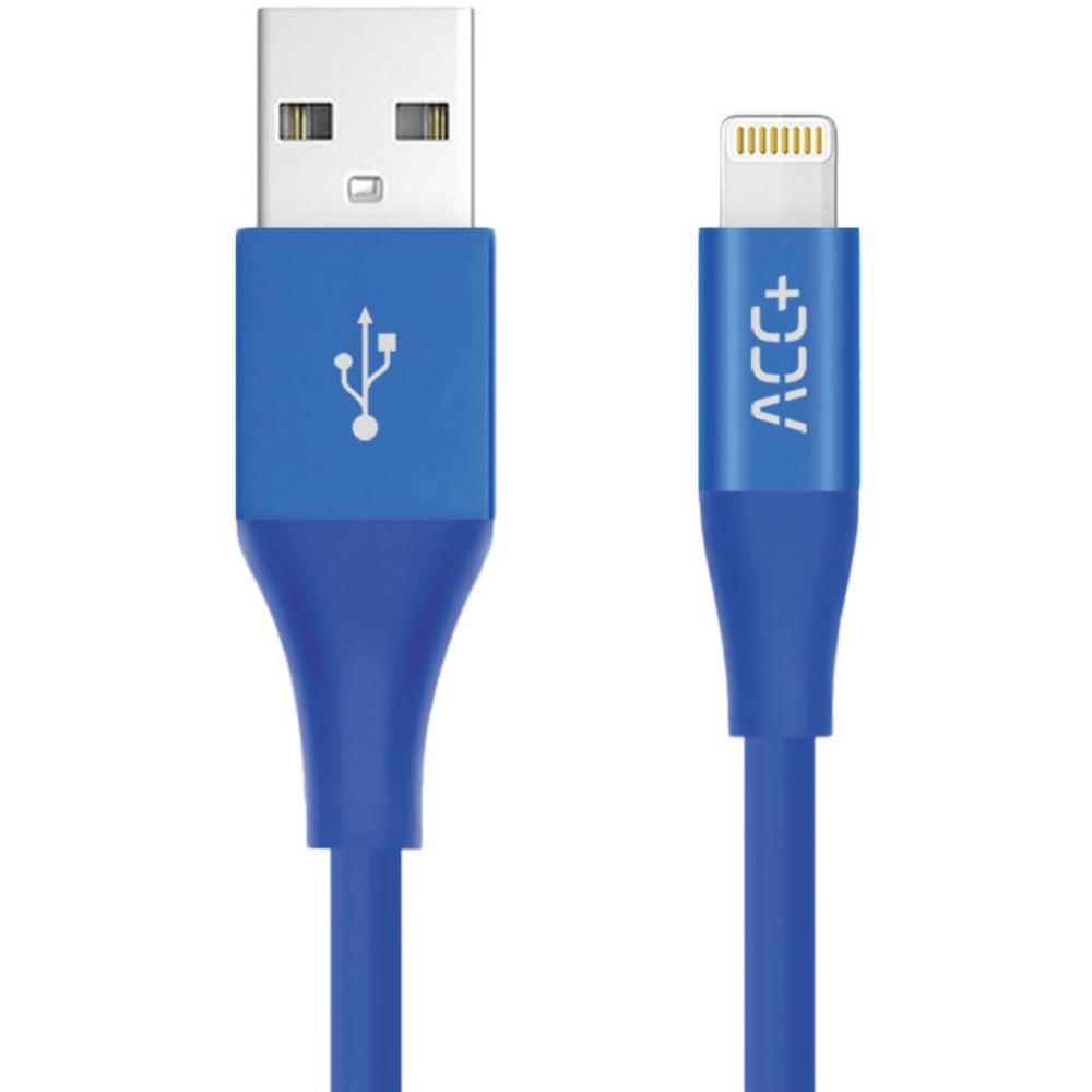  Cablu de date MaxCom ACC+, Lightning, 1 m, Albastru 