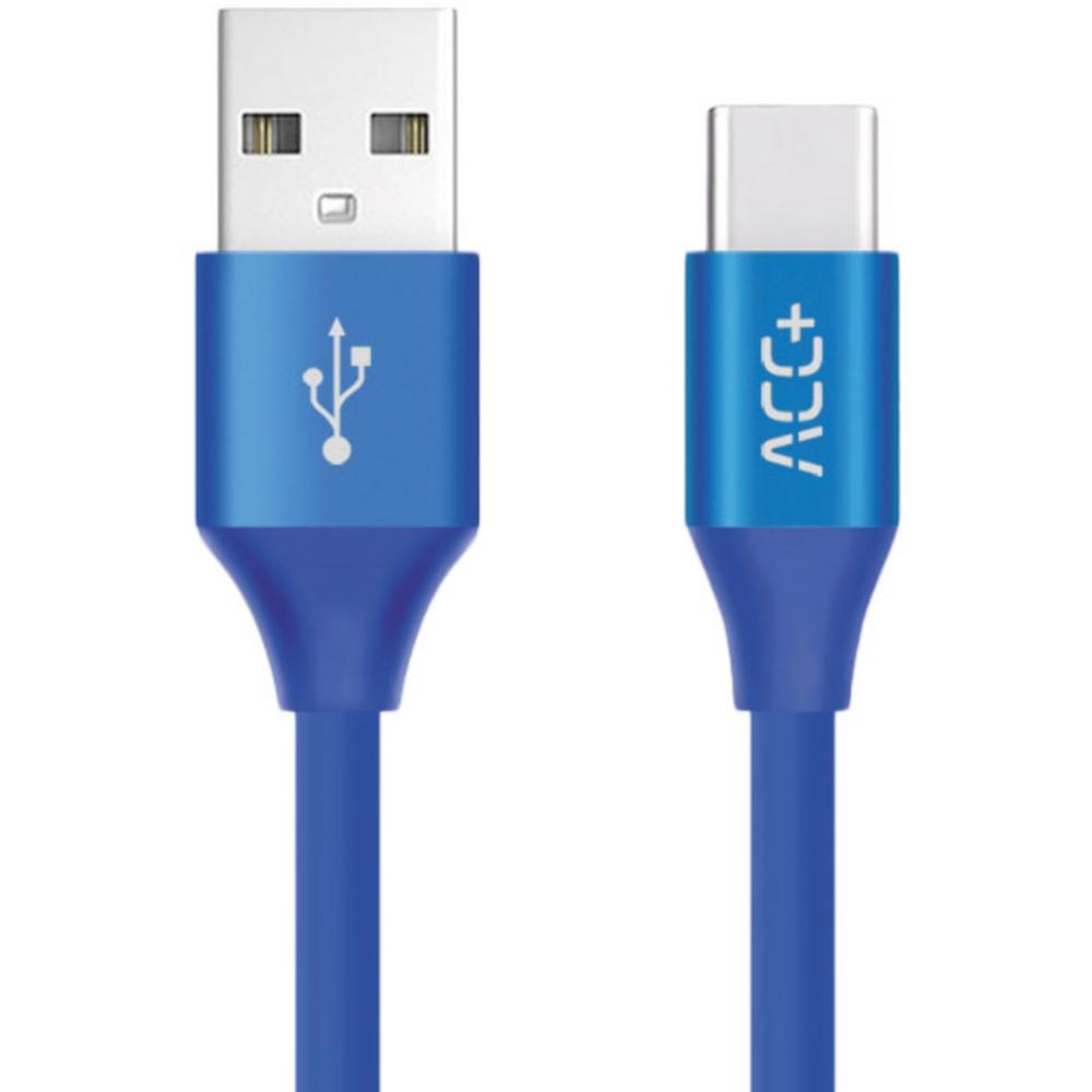  Cablu de date MaxCom ACC+, Type-C, 1 m, Albastru 