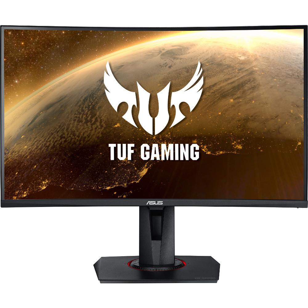  Monitor curbat gaming LED Asus TUF VG27VQ, 27", VA, Full HD, 1ms, 165Hz, FreeSync, Negru 