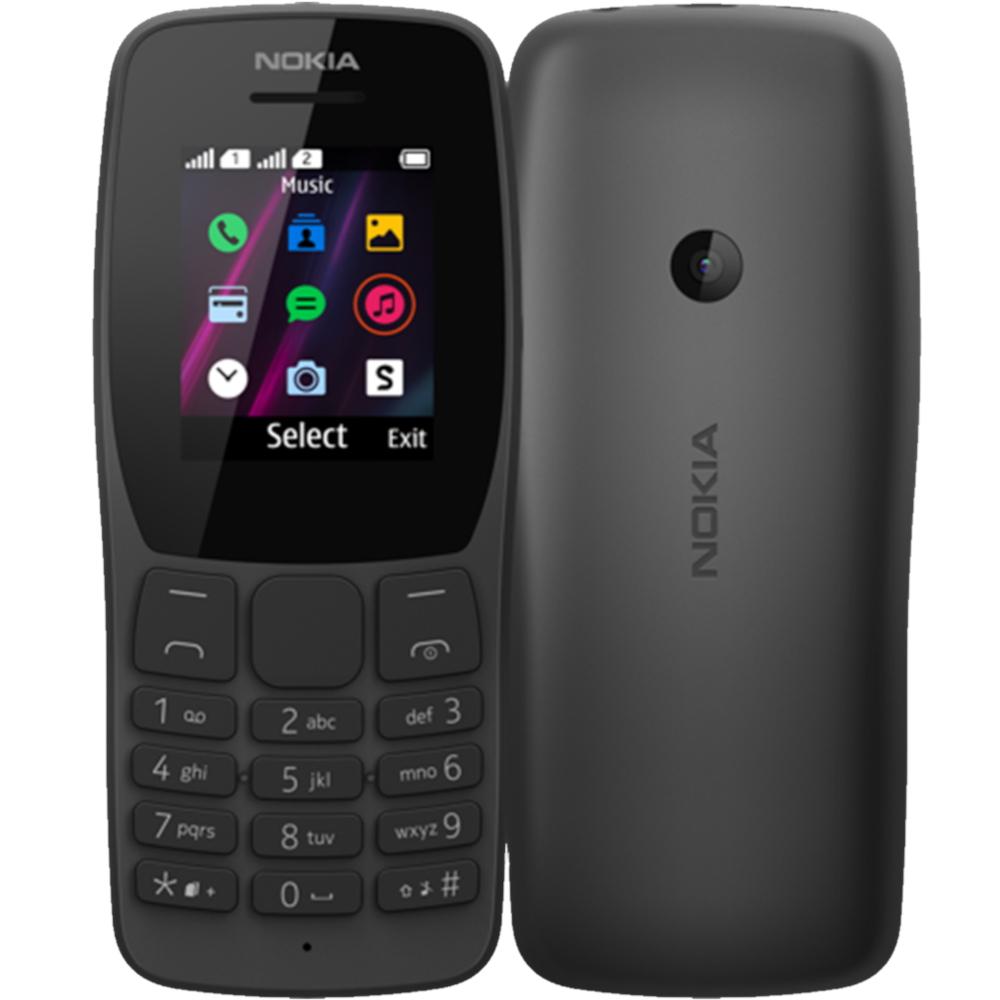  Telefon mobil Nokia 110 (2019),&nbsp;Dual SIM, Negru 