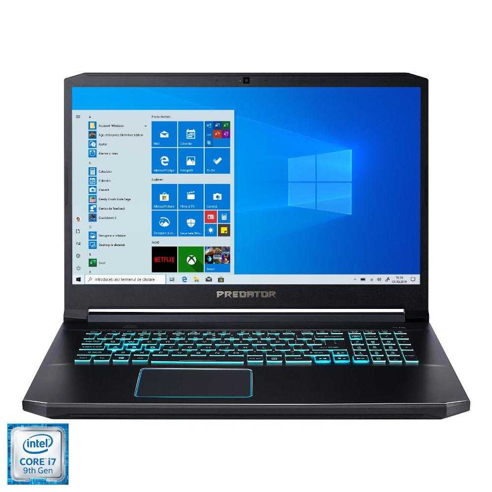 Laptop Gaming Acer Predator Helios 300 PH317-53-763S, Intel&#174; Core&trade; i7-9750H, 16GB DDR4, HDD 1TB + SSD 512GB, NVIDIA GeForce GTX 1660Ti 6GB, Windows 10 Home