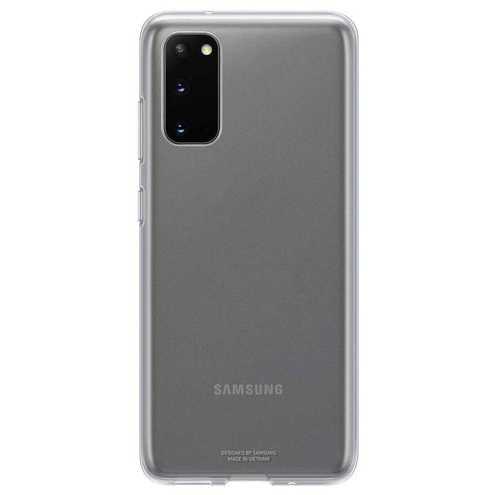 Husa de protectie Samsung Clear Cover pentru Galaxy S20, Transparent