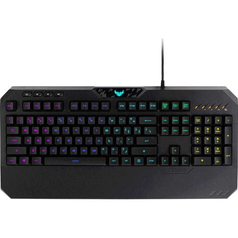 Tastatura gaming Asus TUF K5, RGB, Switch-uri Mech-Membrane, Negru