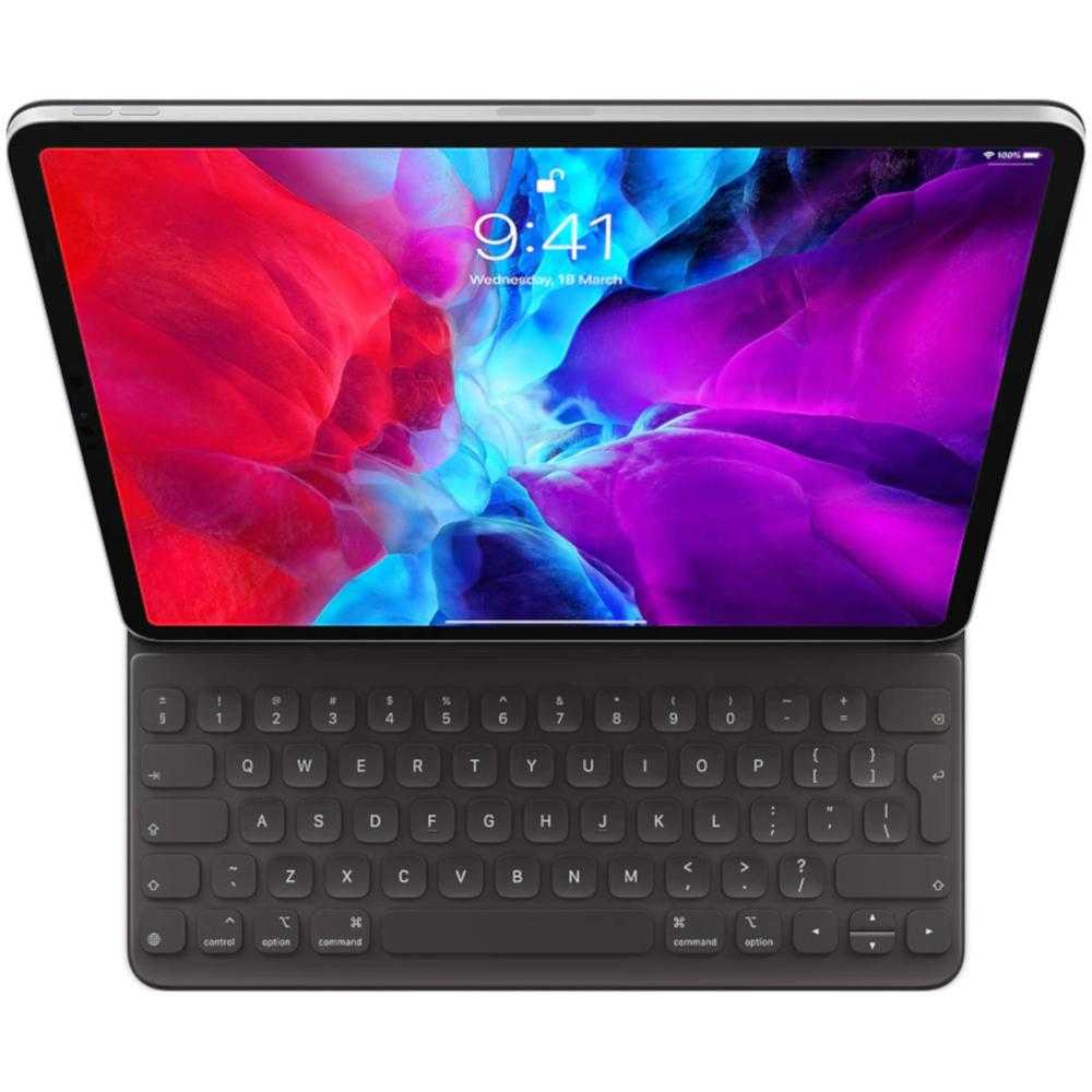 Husa cu tastatura Apple Smart Keyboard Folio pentru iPad Pro 12.9? (2020),&nbsp;Negru