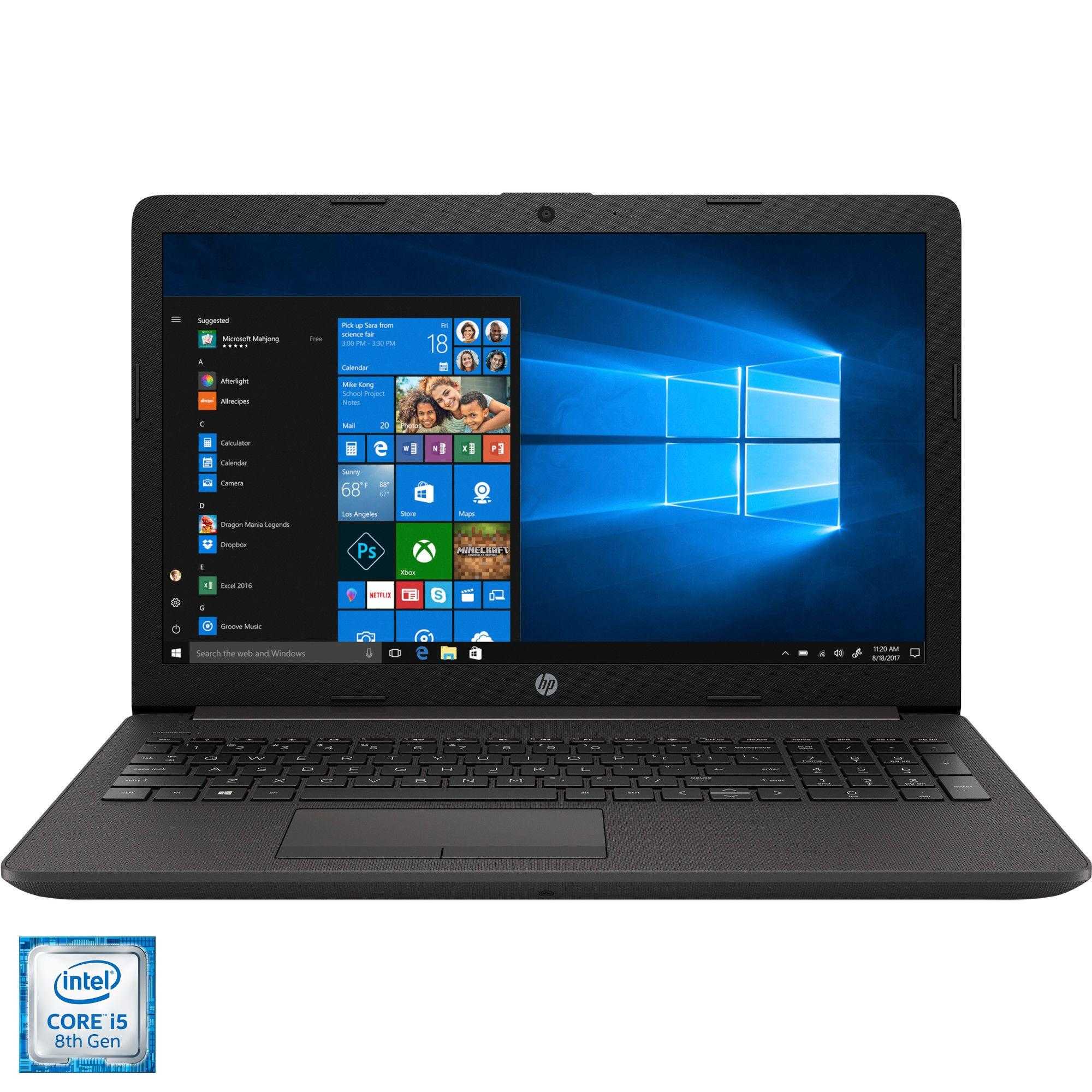 Laptop HP 250 G7, Intel® Core™ i5-8265U, 8GB DDR4, HDD 1TB, Intel® UHD Graphics, Windows 10 Pro