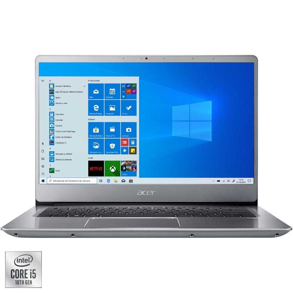 Laptop Acer Swift 3 SF314-58G, Intel&#174; Core&trade; i5-10210U, 12GB DDR4, SSD 512GB, NVIDIA GeForce MX250 2GB, Windows 10 Home