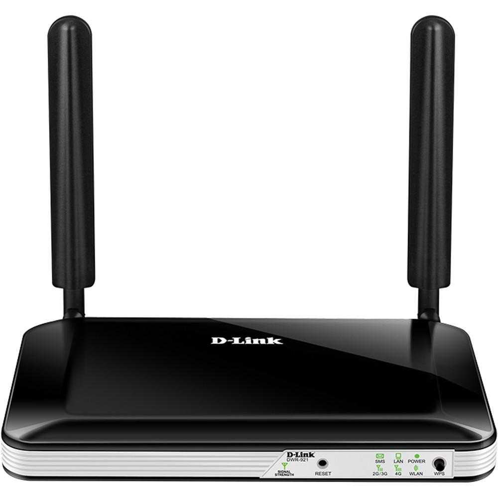 Router wireless D-Link DWR-921, N300, 4G LTE, Negru