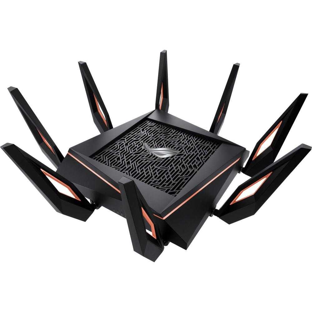  Router wireless Asus ROG Rapture GT-AX11000, MU-MIMO, Tri-Band, AiProtection Pro, Aura RGB, suport AiMesh 