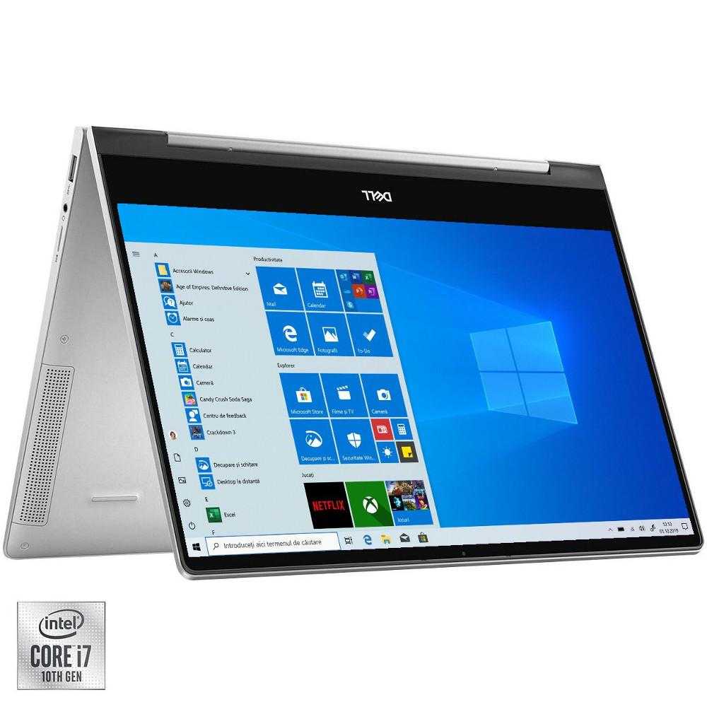 Laptop 2-in-1 Dell Inspiron 7391, Intel&#174; Core&trade; i7-10510U, 16GB LPDDR3, SSD 512GB, Intel&#174; UHD Graphics, Windows 10 Pro