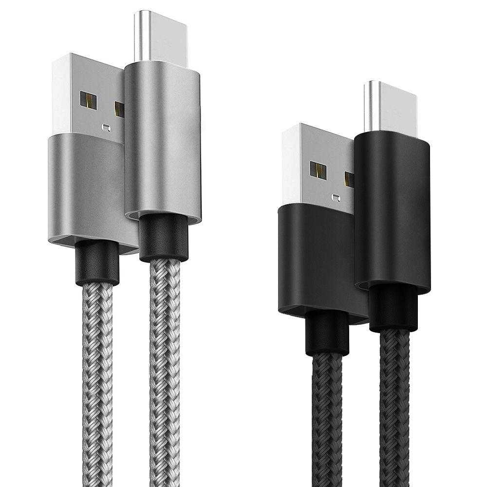 Set Cabluri de date Lemontti LSETCTYPC2, Type C, Argintiu/Negru