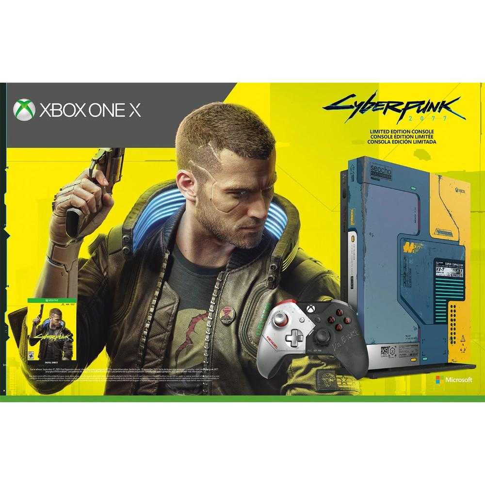 Consola Microsoft Xbox One X, 1TB, Cyberpunk 2077 Limited Edition + joc Cyberpunk 2077 (cod download)