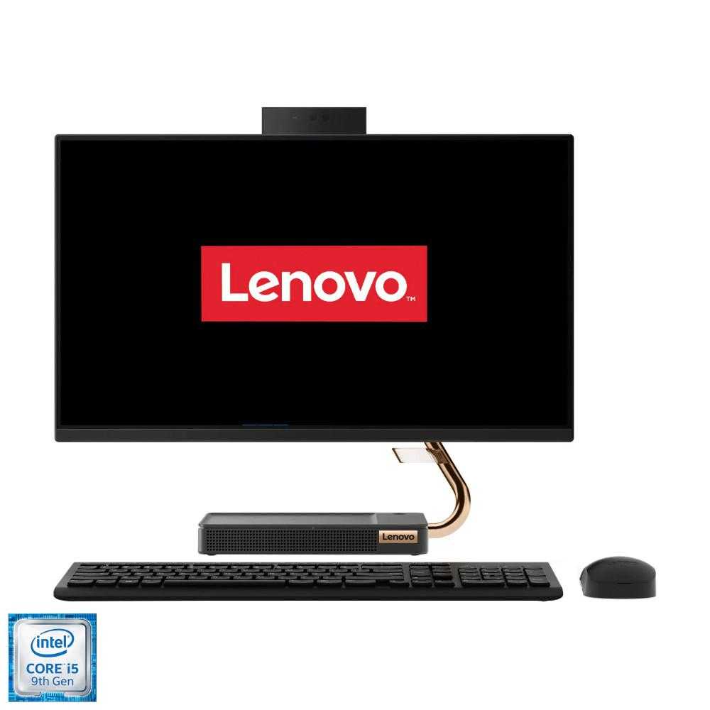  Sistem Desktop PC All-In-One Lenovo IdeaCentre A540-24ICB, 23.8", Intel&#174; Core&trade; i5-9400T, 8GB DDR4, SSD 512GB, AMD Radeon RX 540X 2GB, Free DOS 