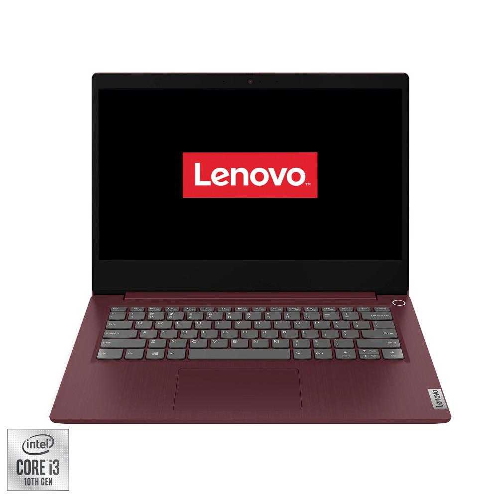 Laptop Lenovo IdeaPad 3 14IIL05, Intel Core i3-1005G1, 8GB DDR4, SSD 256GB, Intel UHD Graphics, Free DOS, Cherry Red