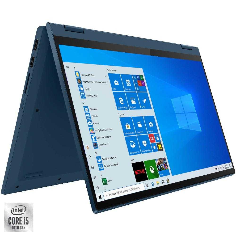 Laptop Lenovo IdeaPad Flex 5 14IIL05, Intel® Core™ i5-1035G1, 8GB DDR4, SSD 512GB, Intel® UHD Graphics, Windows 10 Home