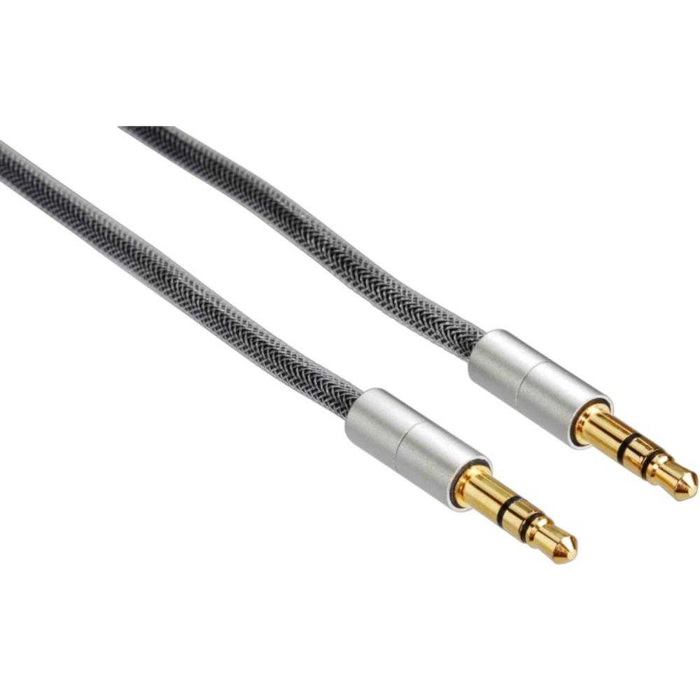 Cablu audio Hama AluLine, Jack 3.5 mm, 2 m