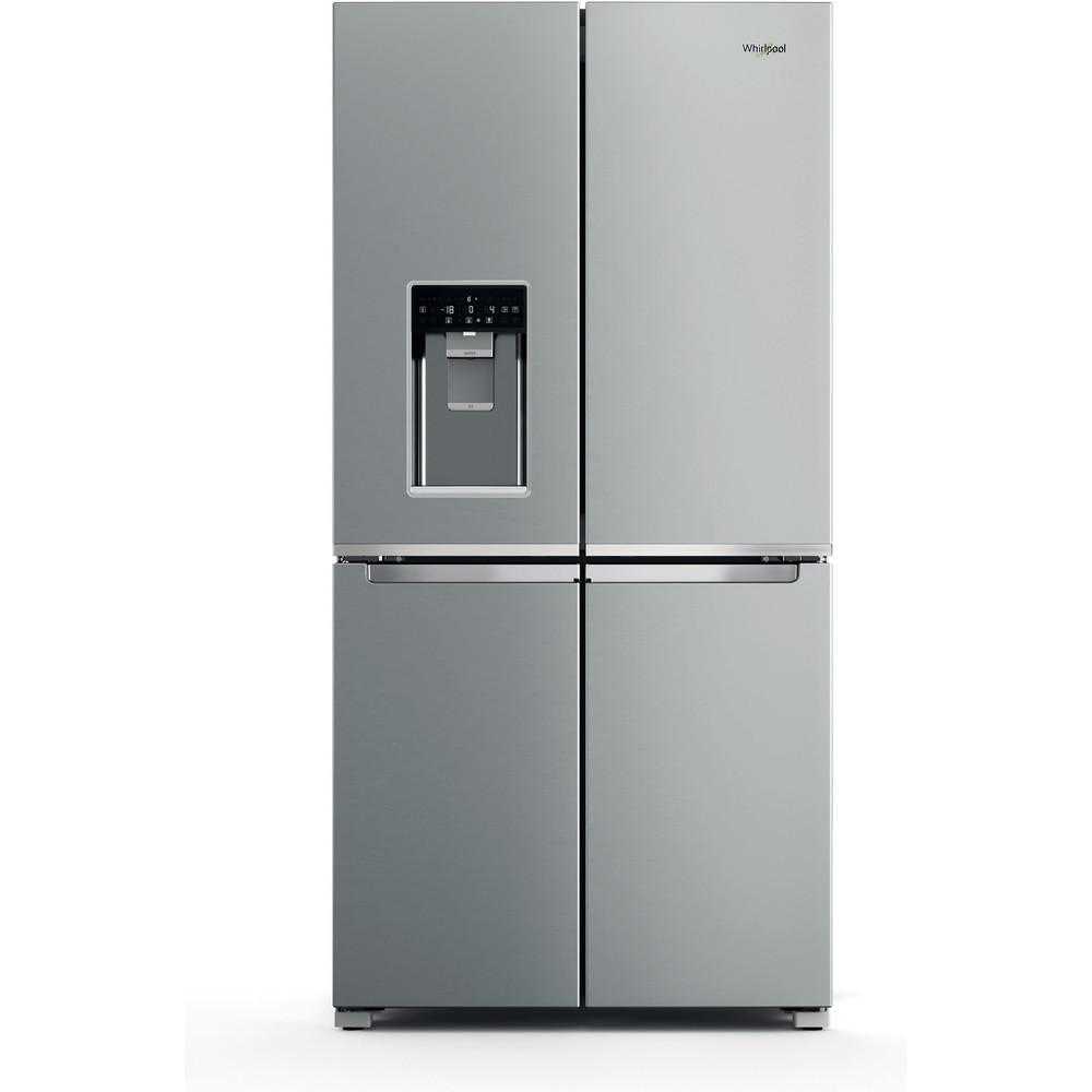  Side by Side Whirlpool WQ9I MO1L, 592 l, NoFrost, FreshLock, Ice Maker, Ventilare, Control electronic, Clasa F (clasificare energetica veche Clasa A+), H 187.6 cm, Argintiu 