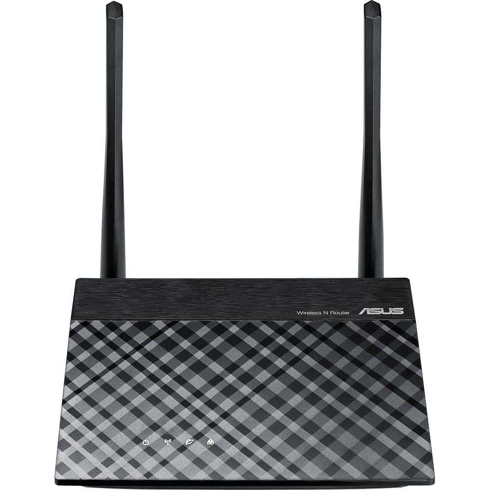  Router wireless 3-in-1 Asus RT-N12 Plus, N300, Negru 