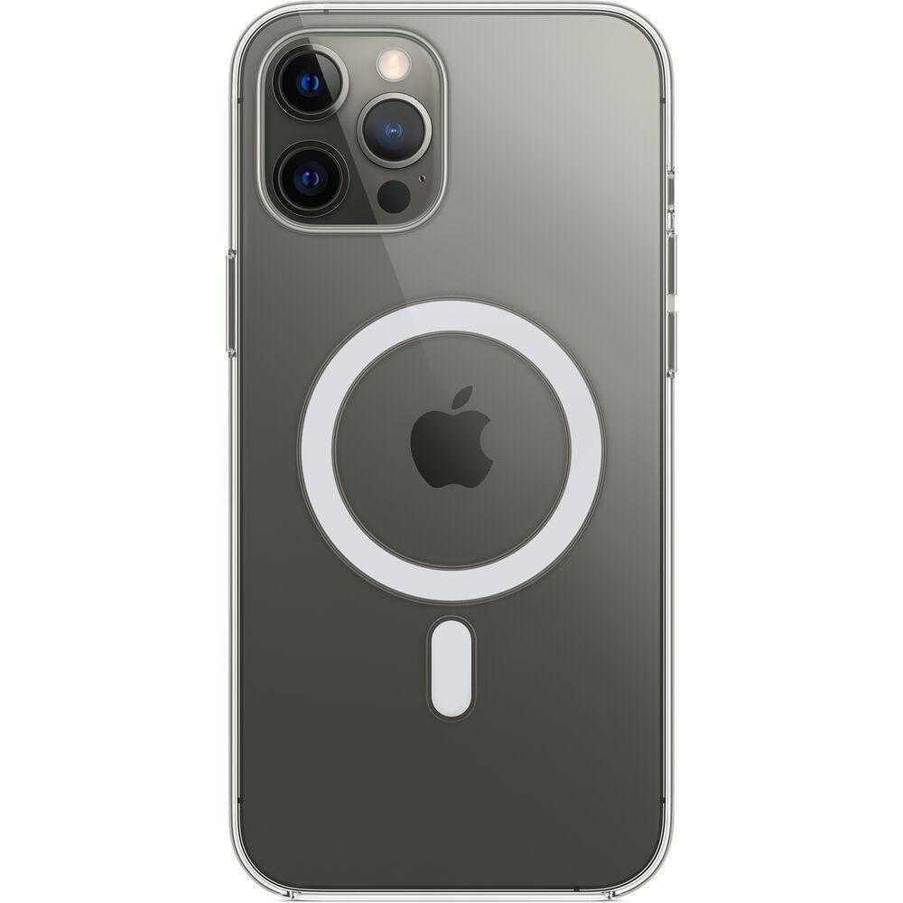 Husa de protectie Apple Clear Case pentru iPhone 12 Pro Max, MagSafe, Transparent