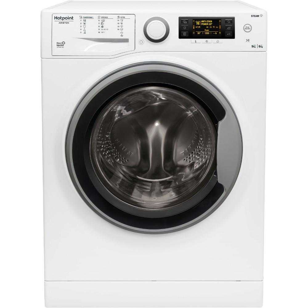  Masina de spalat rufe cu uscator Hotpoint RDD 966238 WS VJ EU, 1600 RPM, 9 kg spalare, 6 kg uscare, Clasa D/E, (clasificare energetica veche Clasa A) 