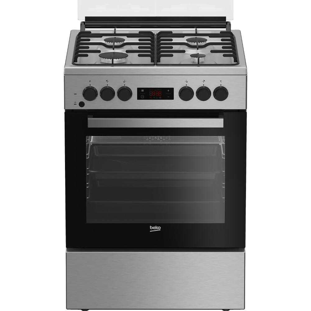 Aragaz mixt Beko FSM62320TXD, Cuptor electric, Grill, 4 arzatoare