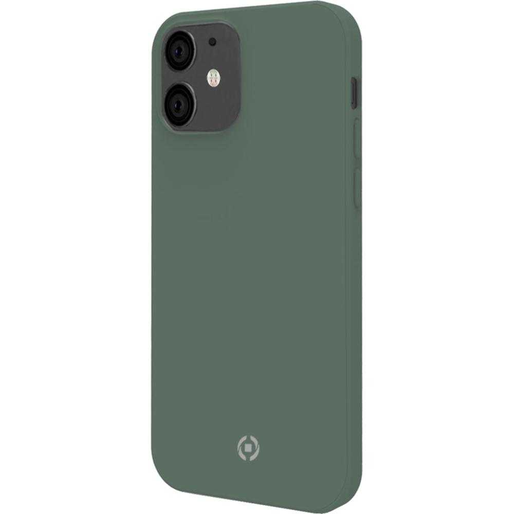 Husa de protectie Celly Cromo pentru iPhone 12 Mini, Verde