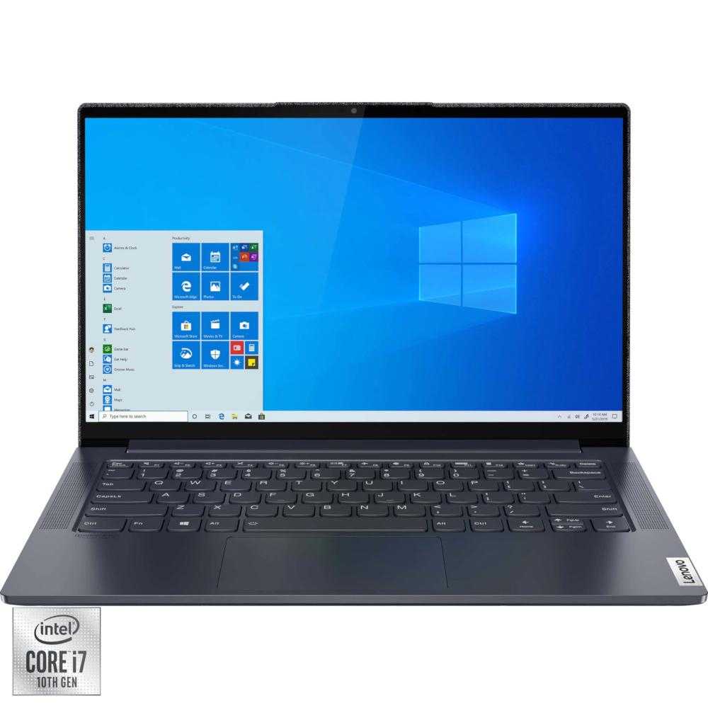 Laptop Lenovo Yoga Slim 7 14IIL05 , Intel® Core™ i7-1065G7, 16GB DDR4, SSD 1TB, Intel® Iris® Plus Graphics, Windows 10 Home